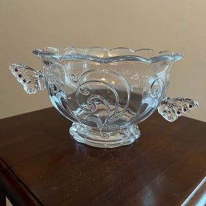 Lenox Glass Butterfly Bowl.